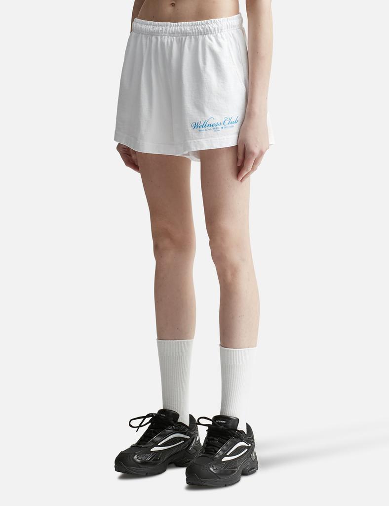 Sporty & Rich 1800 Health Disco Shorts White/Ocean