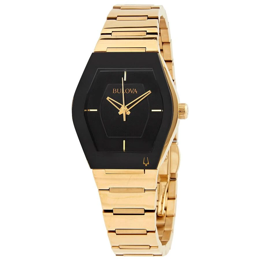Bulova Gemini Quartz Black Dial Ladies Watch 97L164 1
