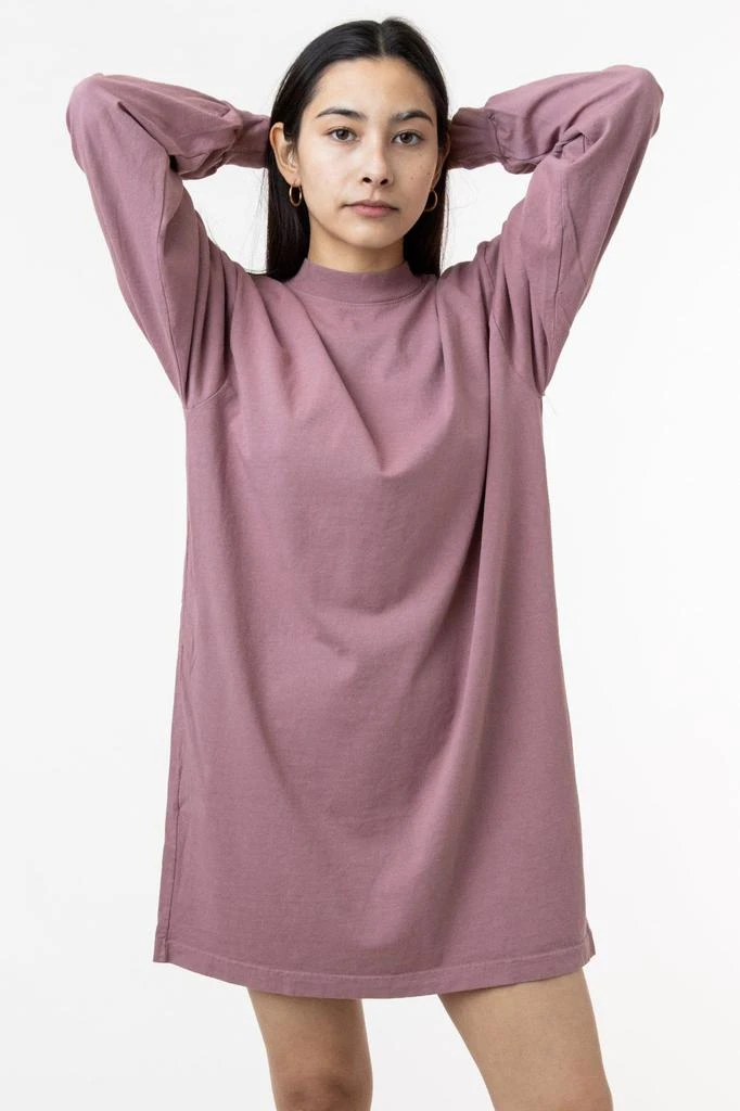 Los Angeles Apparel 1837GD - Long Sleeve Garment Dye Mockneck Dress 3