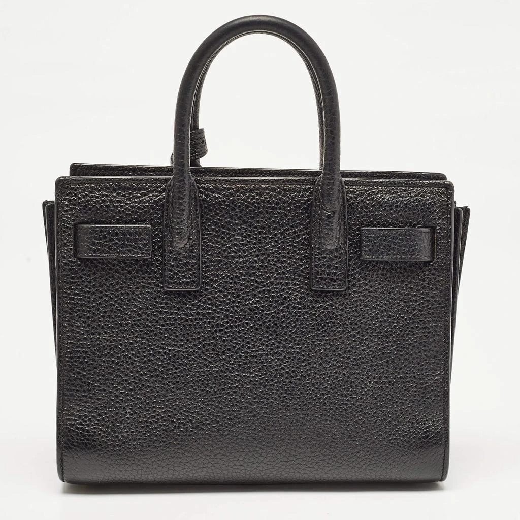 Yves Saint Laurent Saint Laurent Black Leather Nano Classic Sac De Jour Tote 4