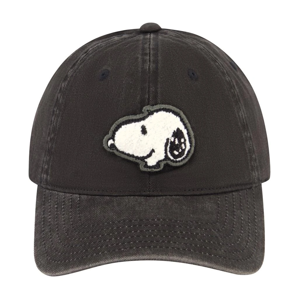 Peanuts Snoopy Chenille Patch Pigment Wash Dad Cap 1