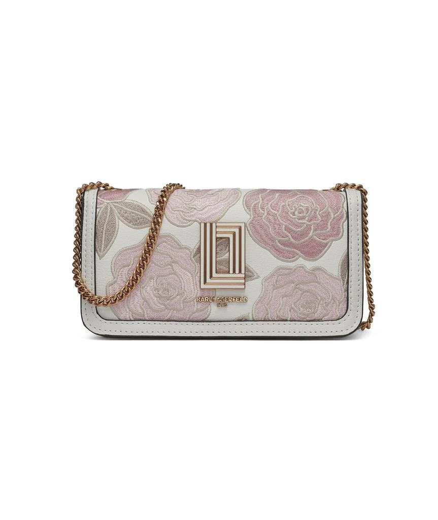Karl Lagerfeld Paris KOSETTE EMBROIDERED SHOULDER BAG 1