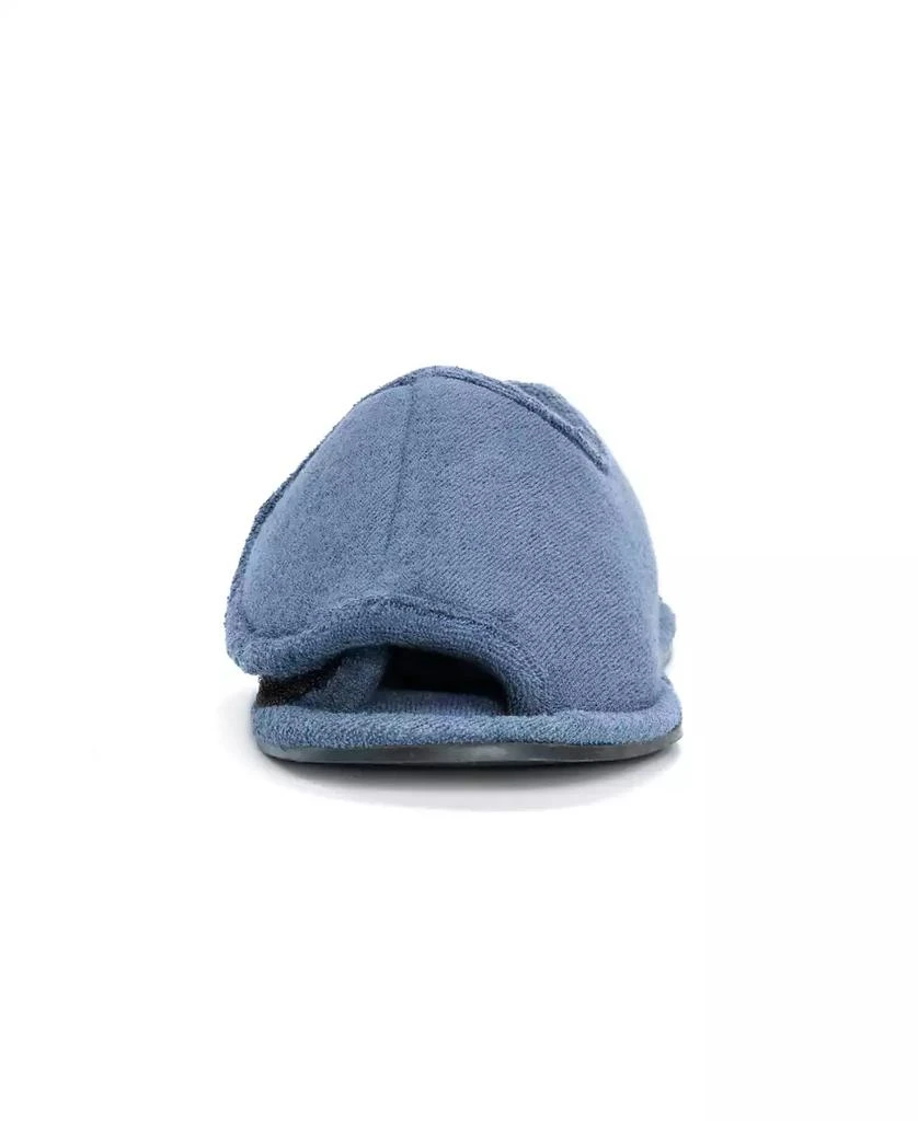 MUK LUKS Men's Terry Open Toe Velcro Slippers 2