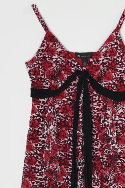 Urban Outfitters Vintage Y2k Dark Red Layered Top with Tie 2