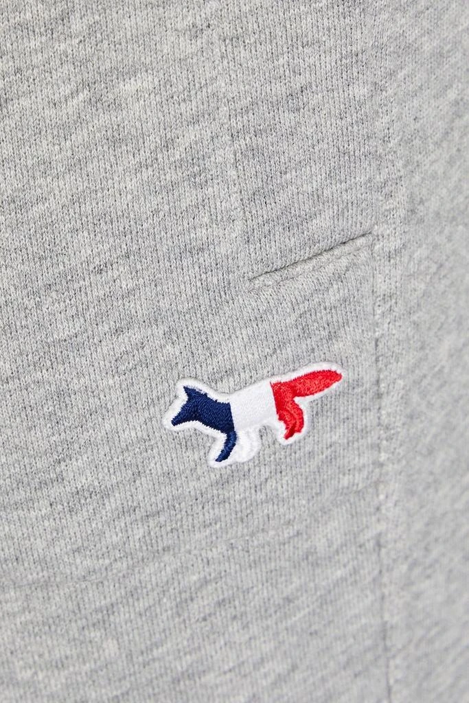 Maison Kitsune Appliquéd French cotton-terry sweatpants 4