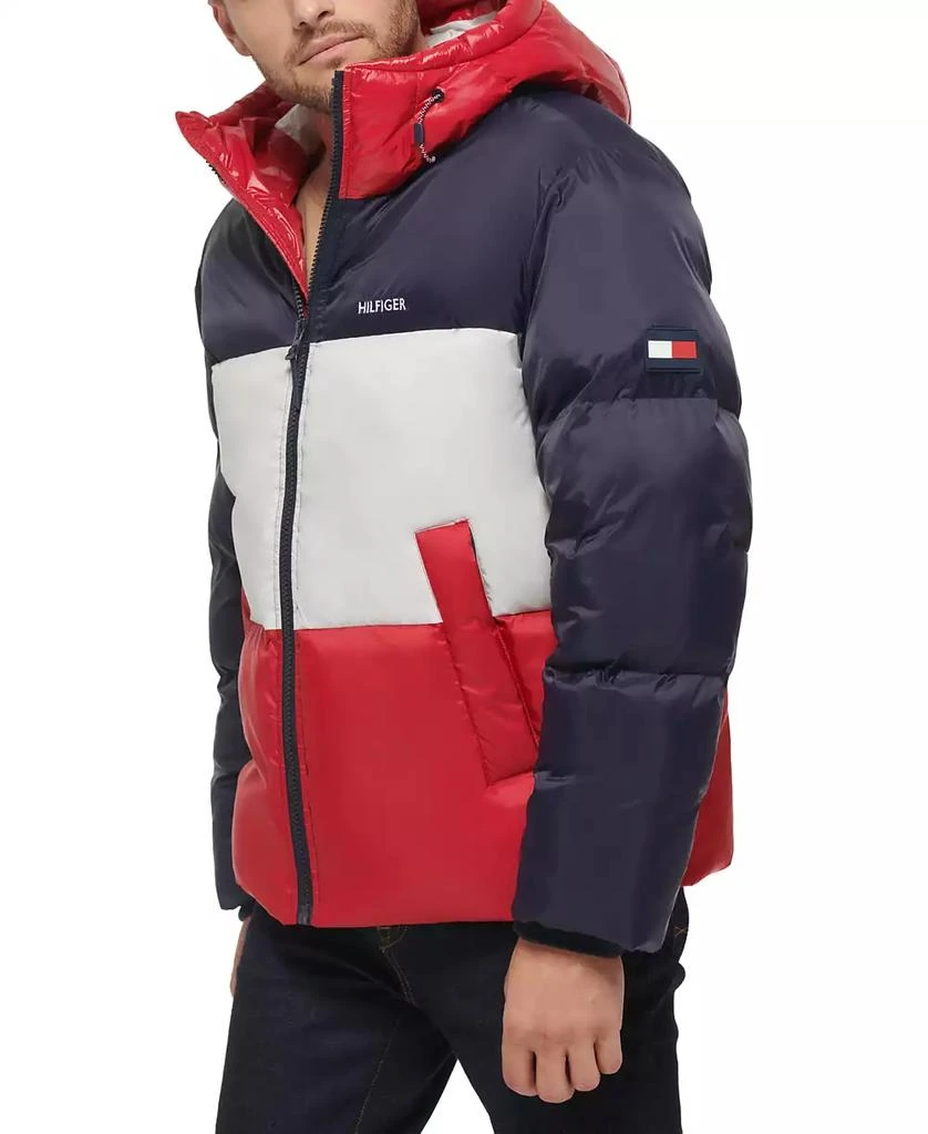 Tommy Hilfiger Men's Colorblock Performance Hooded Puffer Jacket 5