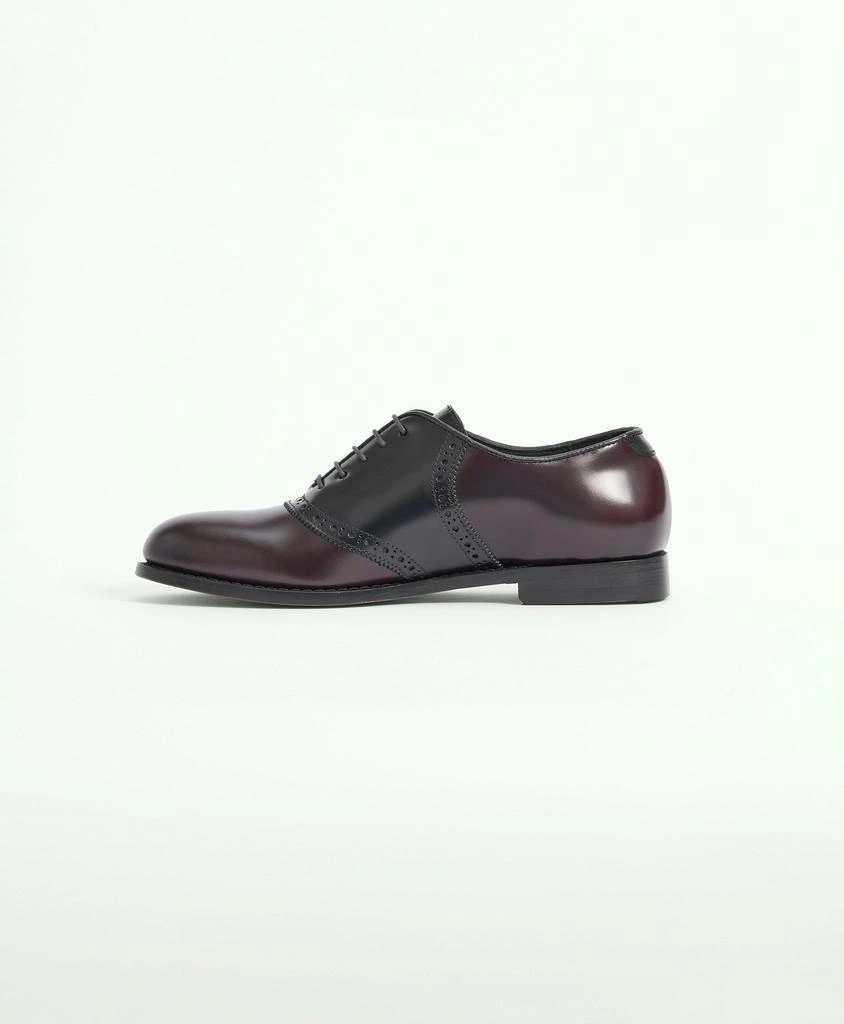 Brooks Brothers Black and Brown Leather Saddle Shoes 2