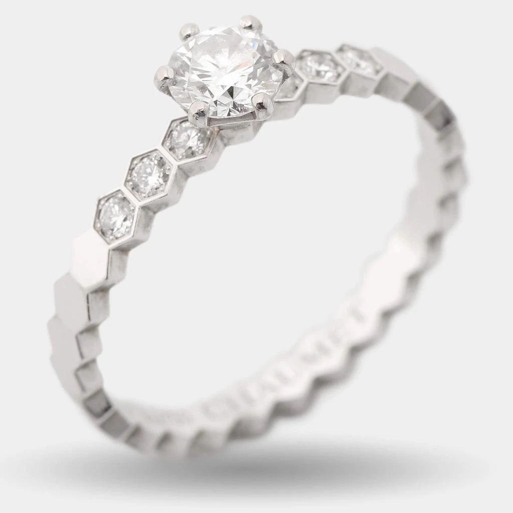 Chaumet Chaumet Bee My Love Solitaire 0.33ct Diamond 18K White Gold Ring Size 51 3
