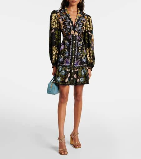 Farm Rio Winter Garden floral minidress 2