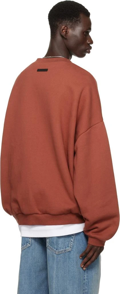 Essentials Red Fleece Crewneck Sweatshirt 3