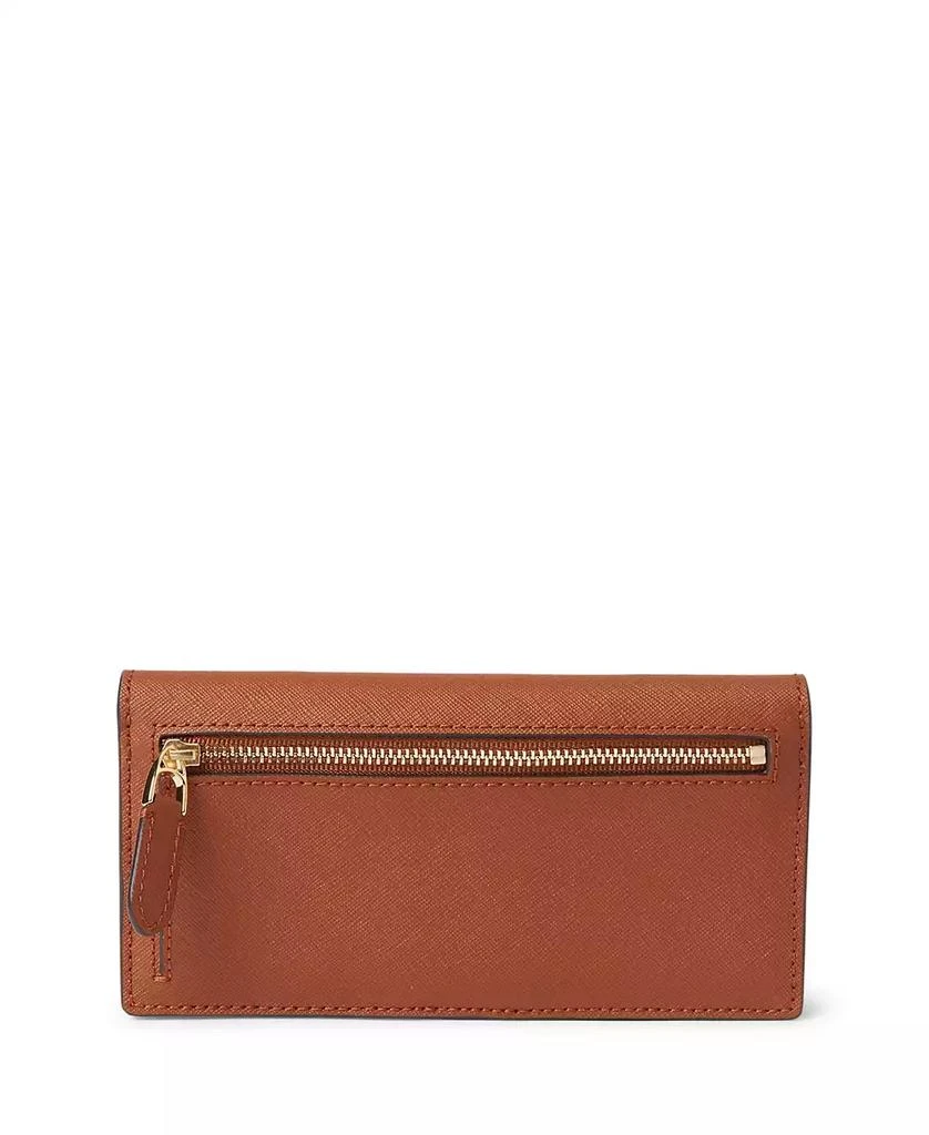 Ralph Lauren Crosshatch Leather Slim Snapped-Closure Wallet 2