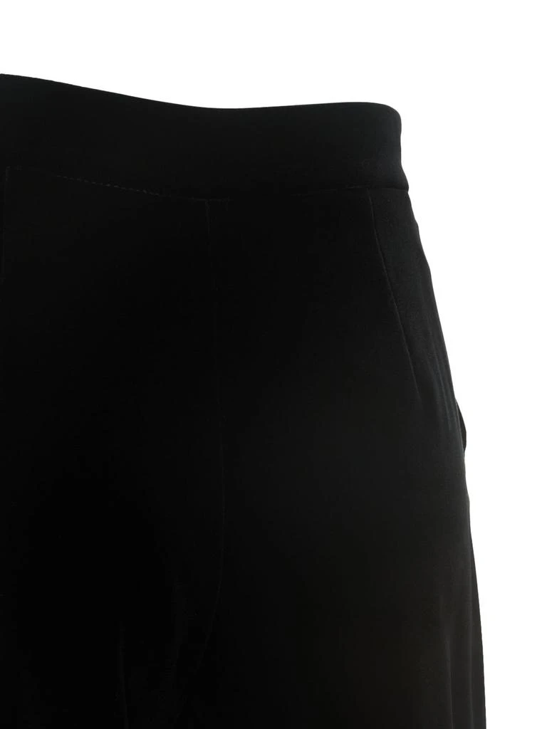 Costarellos Cotton Velvet Mid Rise Straight Pants 9