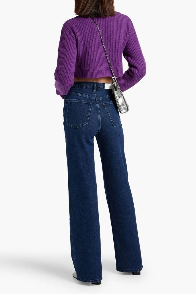 Re/Done Cropped ribbed wool sweater 3