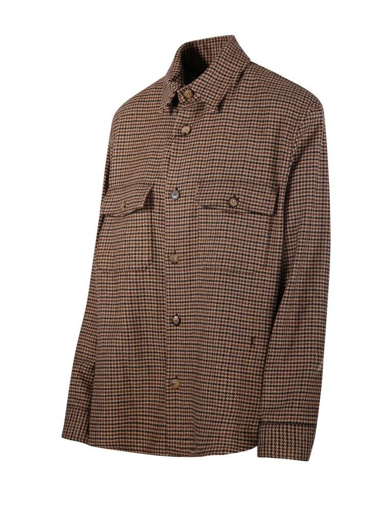 Yves Saint Laurent Saint Laurent Logo Embroidered Button-Up Overshirt 3