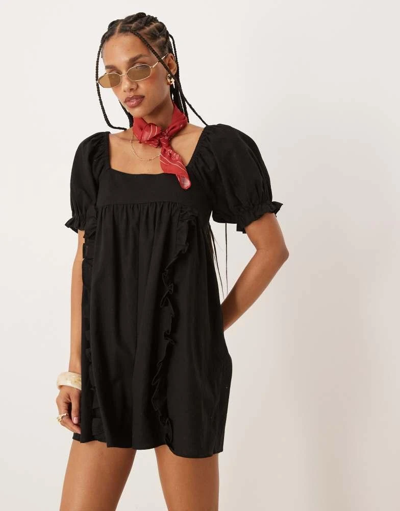 asos black babydoll dress It Could Be You Black Babydoll Dress  Shop the Mint