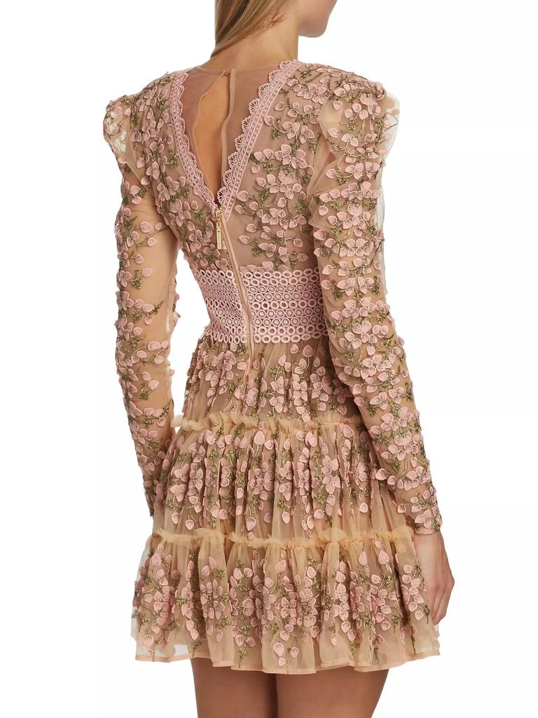 BRONX AND BANCO Megan Floral Crochet Lace Minidress 5