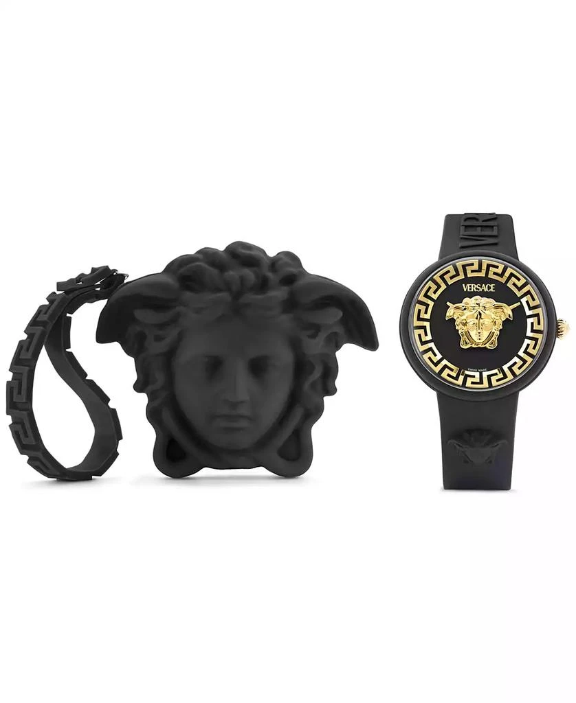Versace Women's Swiss V-Pop Black Silicone Strap Watch 39mm 1