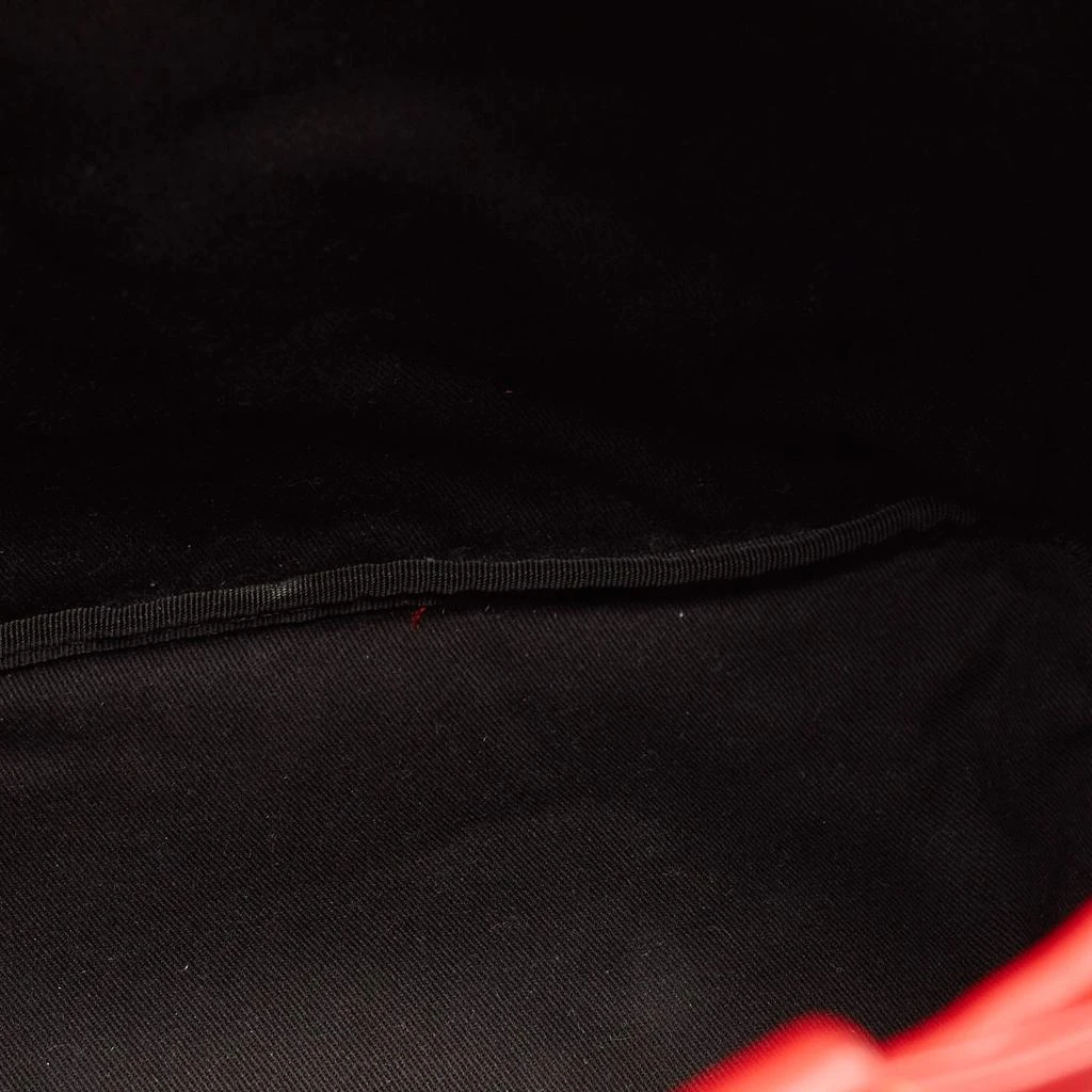 Versace Versace Red Quilted Leather Medusa Tribute Drawstring Backpack 8
