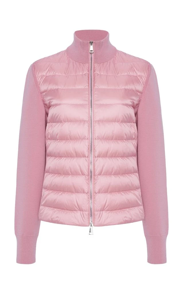 Moncler Moncler - Wool Down Cardigan - Pink - S - Moda Operandi 1