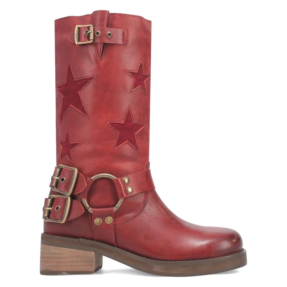 Dingo Blacklist Cut-Outs Round Toe Motorcycle Boots 1