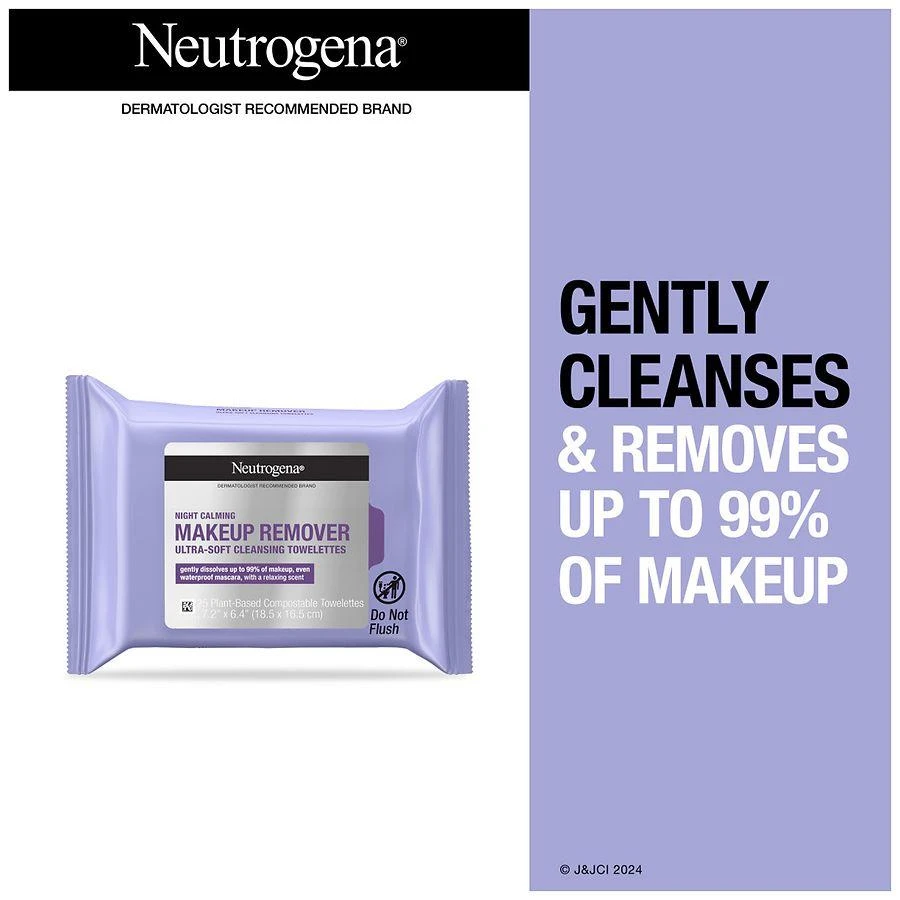 Neutrogena Night Calming Facial Cleansing Wipes Unspecified 2
