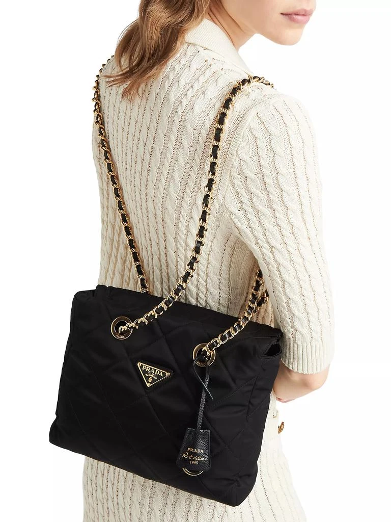 Prada Re-Edition 1995 Chaine Medium Re-Nylon Tote Bag 7
