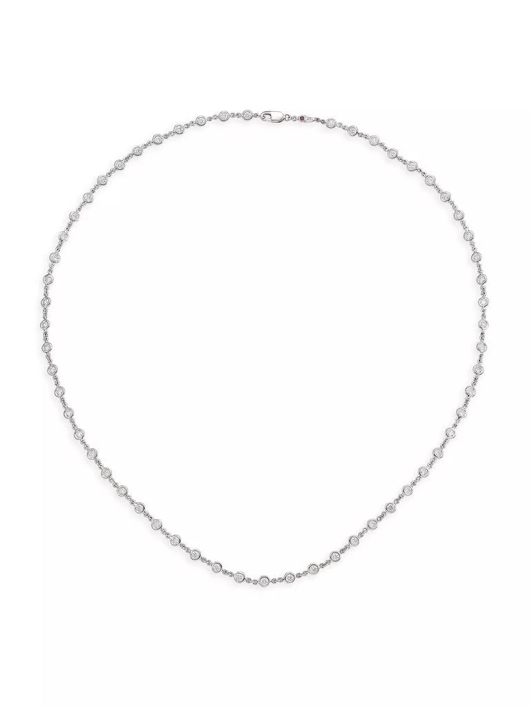 Roberto Coin 18K White Gold &amp; Diamond Station Necklace 1