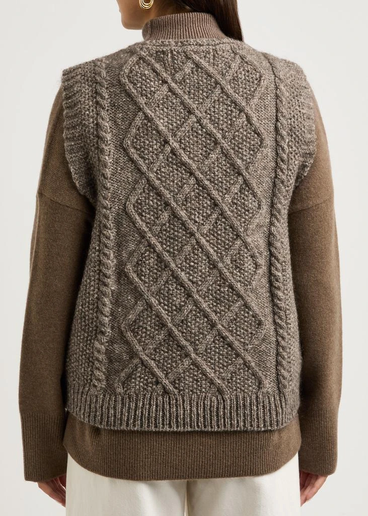 SKALL STUDIO Ebba cable-knit wool vest 3