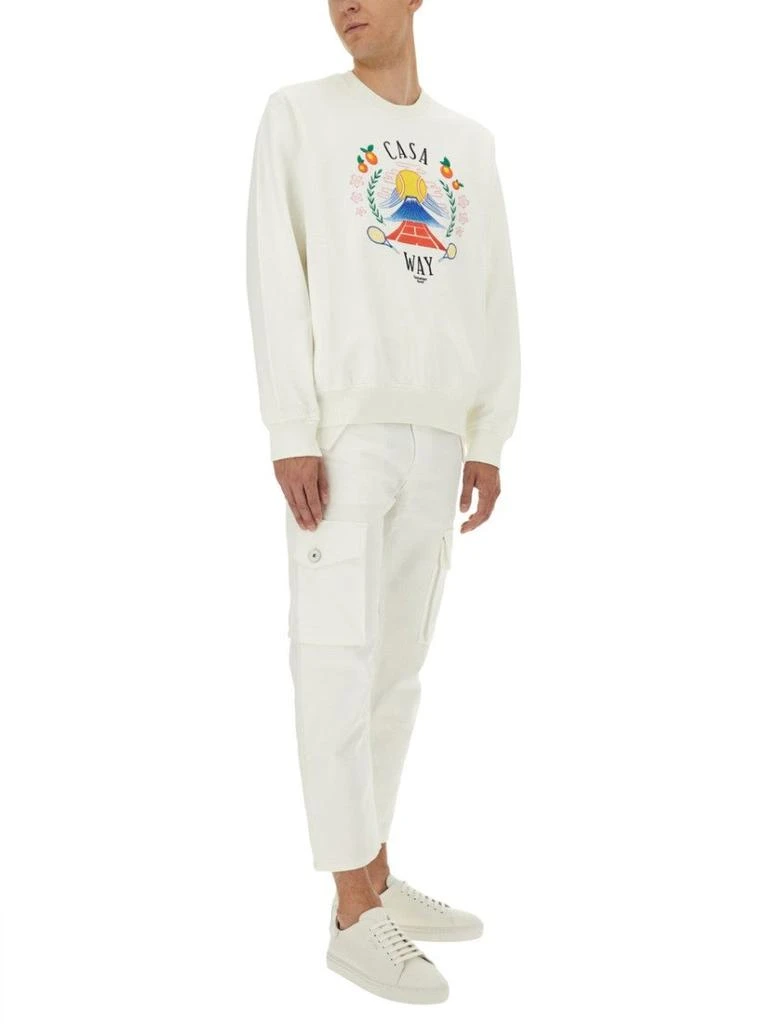 Casablanca Relaxed-Fit Sweatshirt With Mountain Embroidery 2