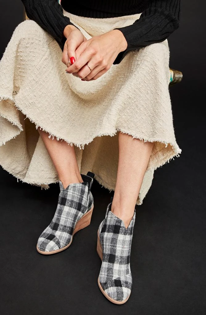 TOMS Clare Wedge Bootie 8