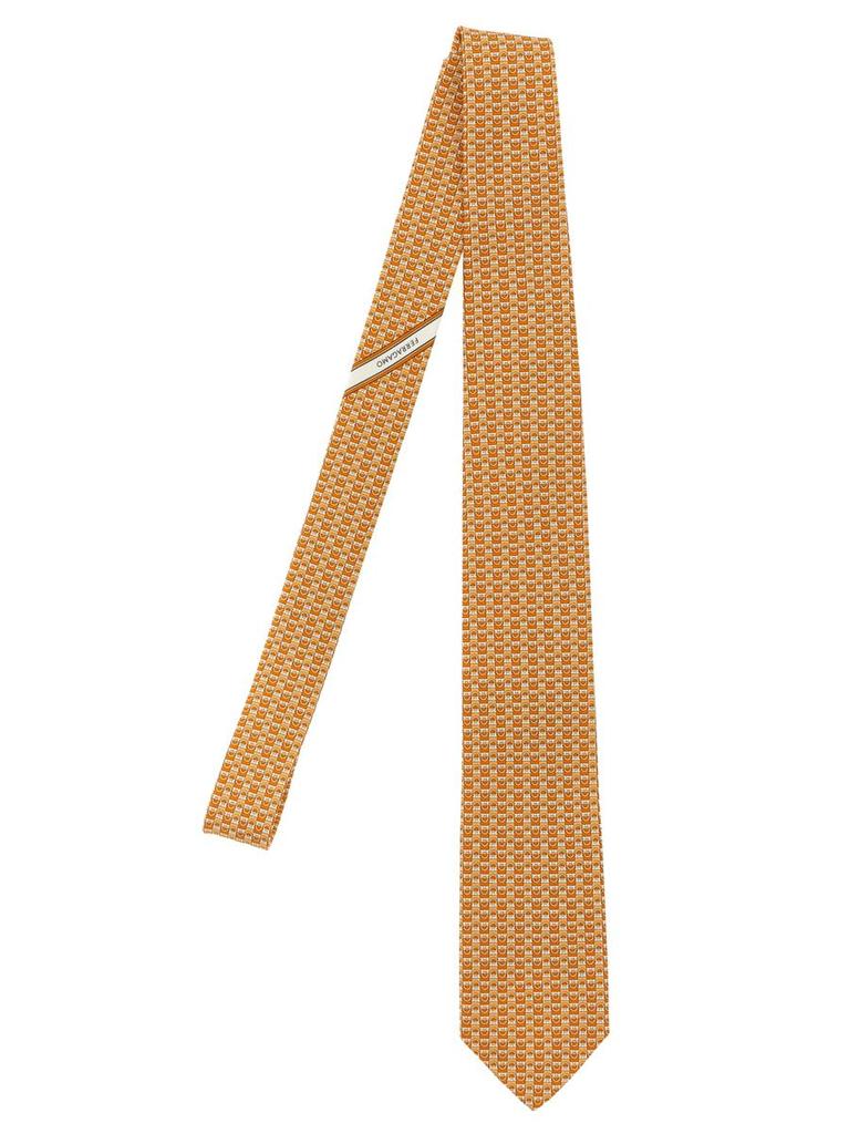 Salvatore Ferragamo Salvatore Ferragamo 'Gancini' Print Tie