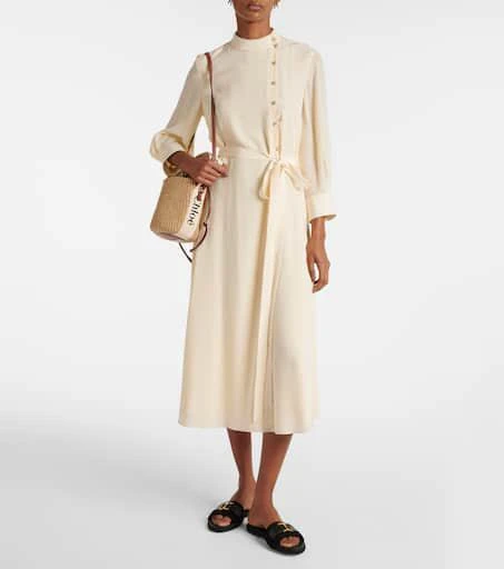 Chloé Marcie leather-trimmed espadrille slides 2