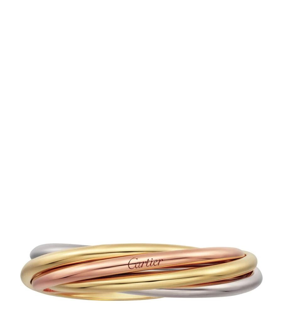 Cartier White, Yellow and Rose Gold Trinity Ring 3