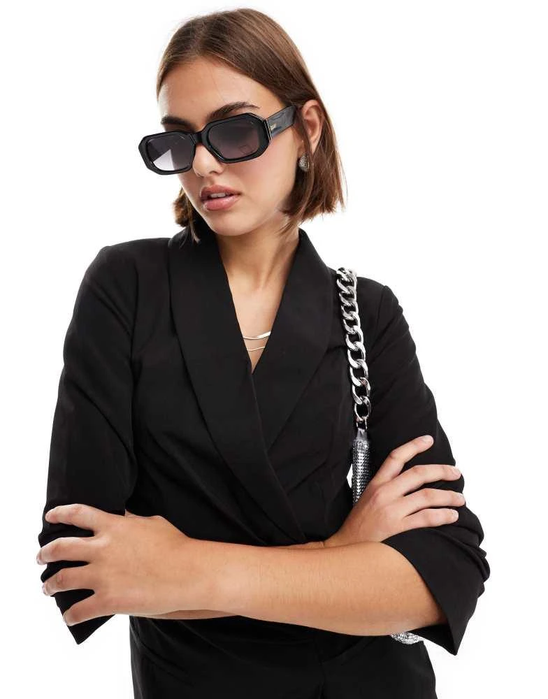 Miss Selfridge Miss Selfridge blazer dress with ruched detail in black 3