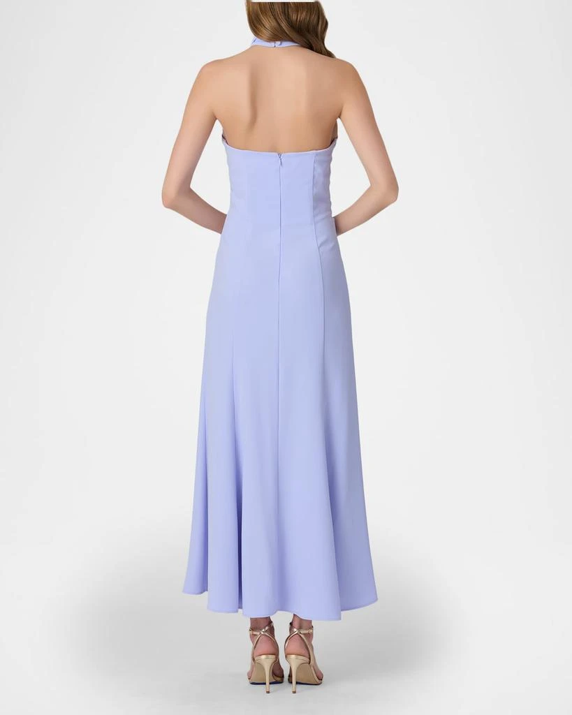 Shoshanna Keller Crepe Halter Maxi Dress 3