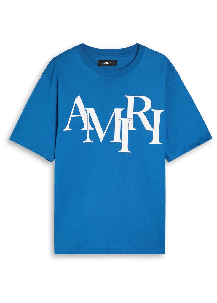【AMIRI】Staggered コットンTシャツ AMIRI AMIRI Staggered Logo T-Shirt - T-Shirts - Compare