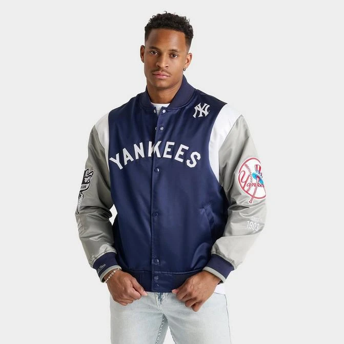 Mitchell & Ness Men's MLB Nylon Pullover Jacket Vintage Logo Mariners Pullovers
