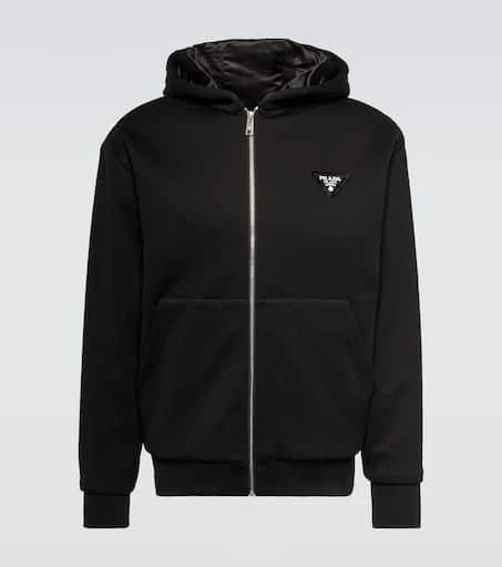 Prada Cotton-blend fleece jacket 1