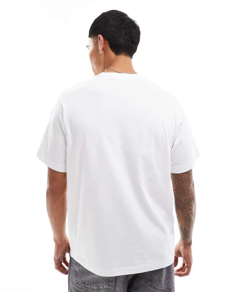 Pull&Bear Pull&Bear basic t-shirt in white 3