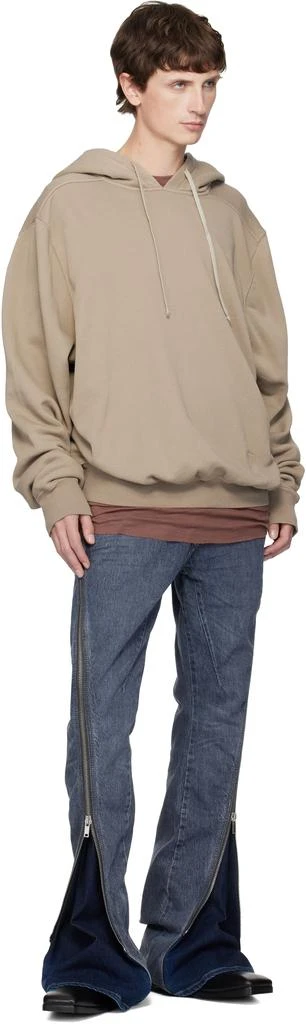 Rick Owens Taupe Concordians Oversized Hoodie 4