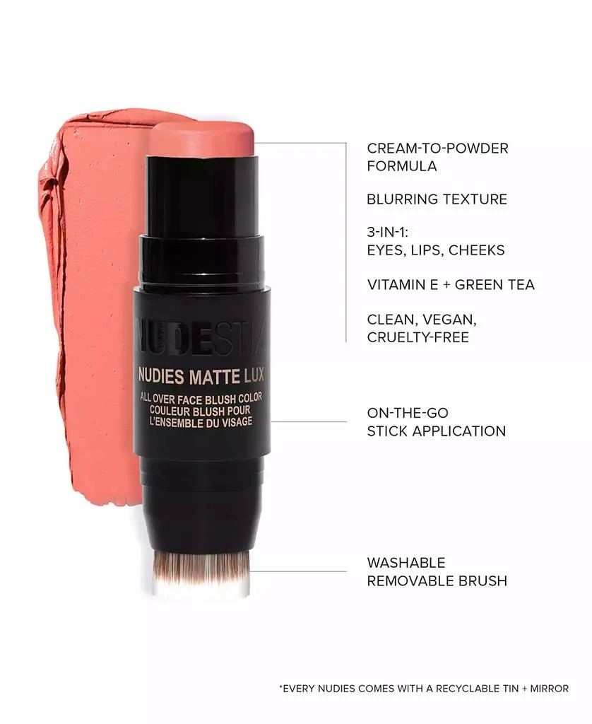 NUDESTIX Nudies Matte Lux All Over Face Blush Color 3