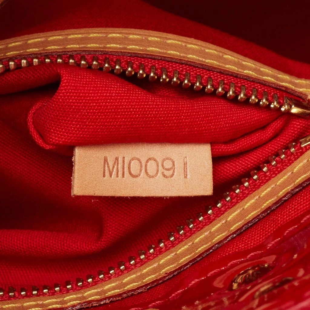 Louis Vuitton Louis Vuitton Red Monogram Vernis Reade PM Bag 10