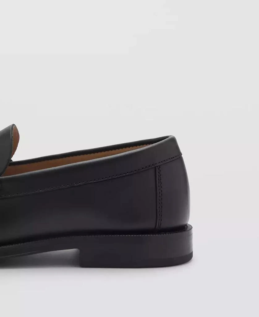 Mango Men's Leather Penny Loafers 4