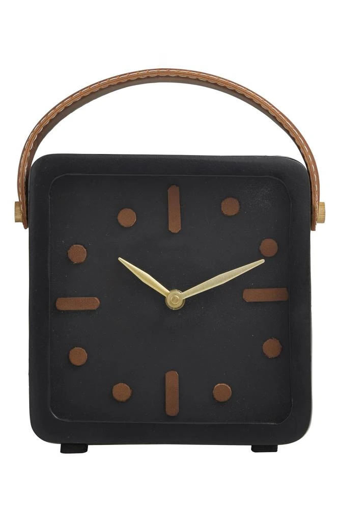 VIVIAN LUNE HOME Modern Black Metal Clock