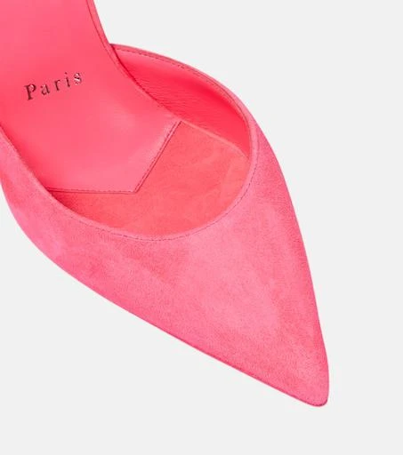 Christian Louboutin O Kate 100 suede slingback pumps 6