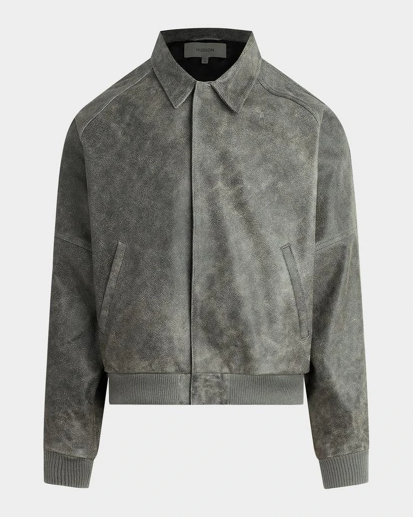 Hudson Men's Leather Bomber Jacket 1