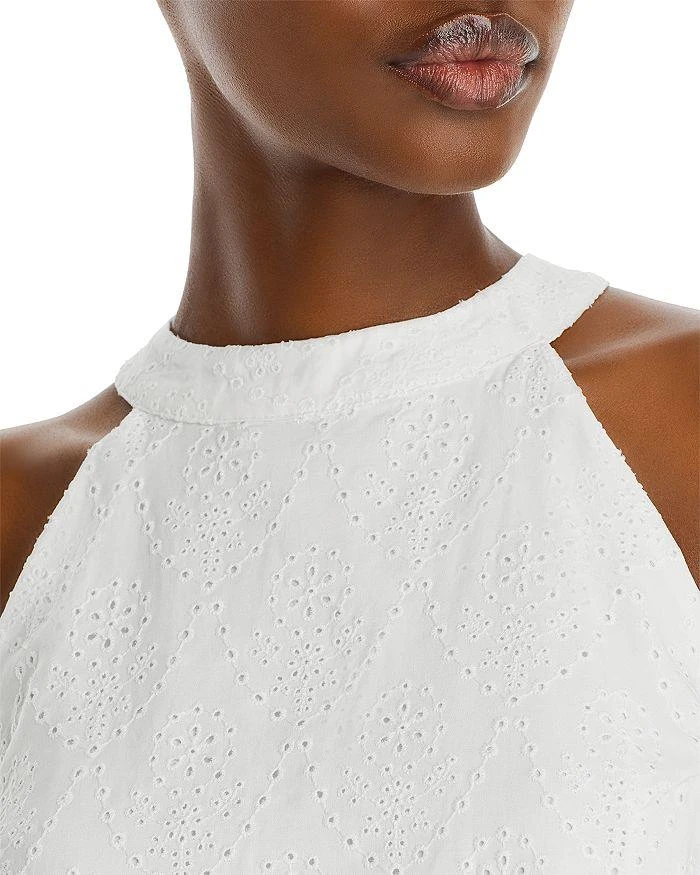 AQUA Sleeveless Eyelet Top - Exclusive 4