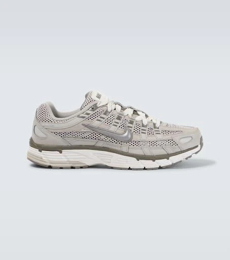 NIKE P-6000 Premium leather-timmed sneakers 1