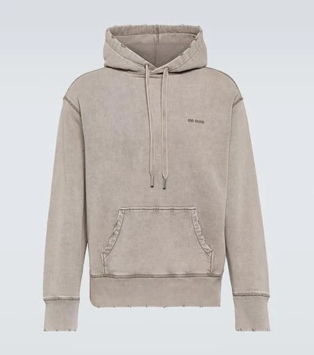 AMI Logo cotton jersey hoodie 1