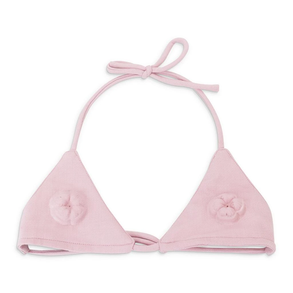 PAULA CANOVAS DEL VAS DEL VAS EMBOSSED PINK BIKINI 4